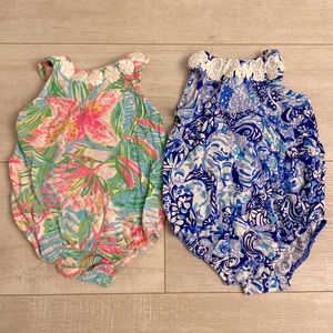 Two Lilly Pulitzer Onesies 3-6M
